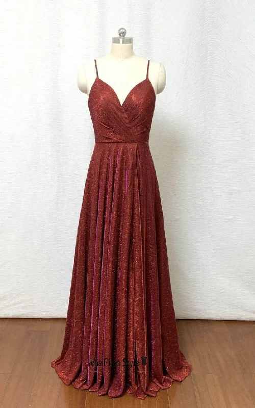 animal print prom dressesSexy Slit Burgundy Sparkle Prom Dress