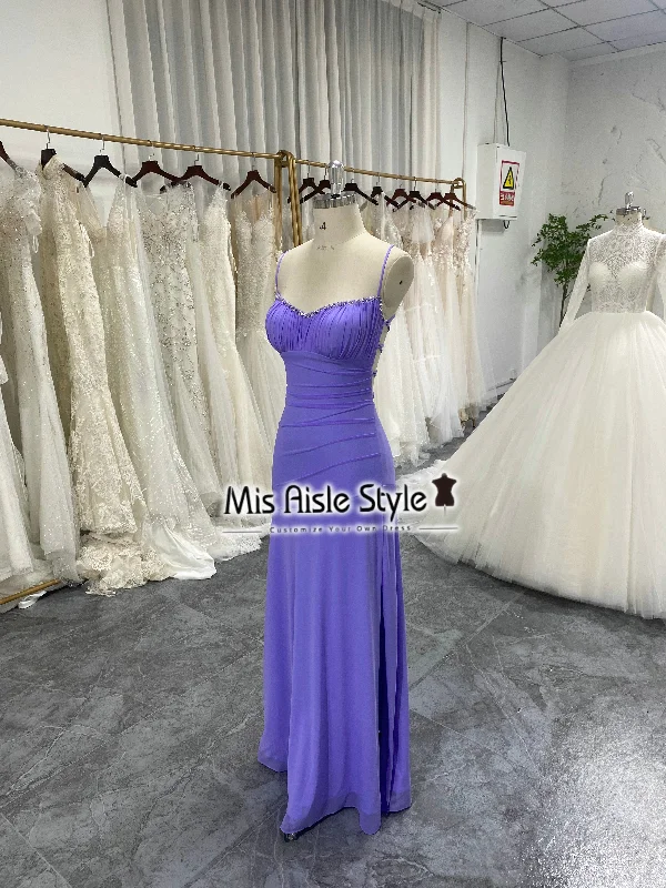 illusion sleeve prom dressesVintage Fitted Sweetheart Lavender Prom Dress